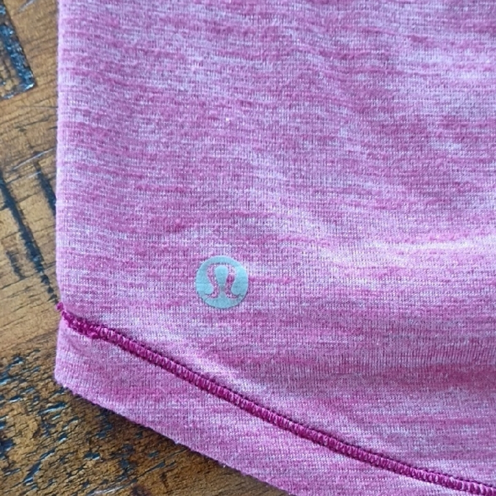 lululemon athletica Heathered Mauve Double-Strap Tie-Front Tank - Picture 2 of 4